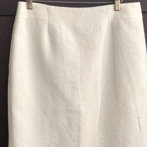 Ann Taylor White Pencil Skirt Size 6